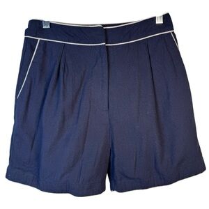 Commence  Contrast Trim Shorts Fully Lined Navy & White Women’s Small